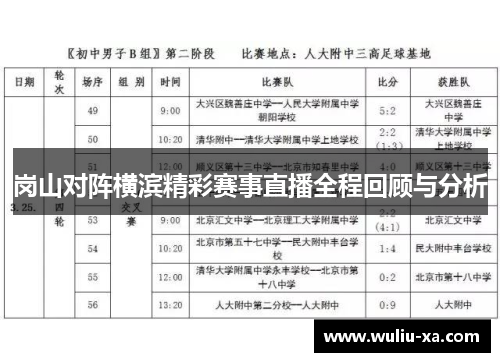 岗山对阵横滨精彩赛事直播全程回顾与分析